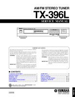 Yamaha TX-396-L - Service Manual